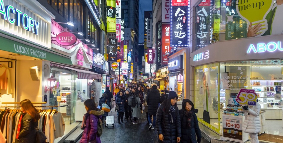 distrito Myeongdong de Seúl, Corea del sur